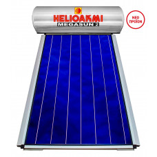 HELIOAKMI Megasun 2 Ηλιακός Θερμοσίφωνας 120/1,5m² Διπλής Ενέργειας Επιλεκτικός Τιτανίου