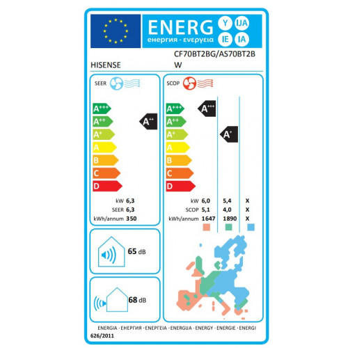 Κλιματιστικό Hisense Hi Smart CF70BT2BG/AS70BT2BW 24.000btu/h Κλιματιστικό Hisense Hi Smart CF70BT2BG/AS70BT2BW 24.000btu/h