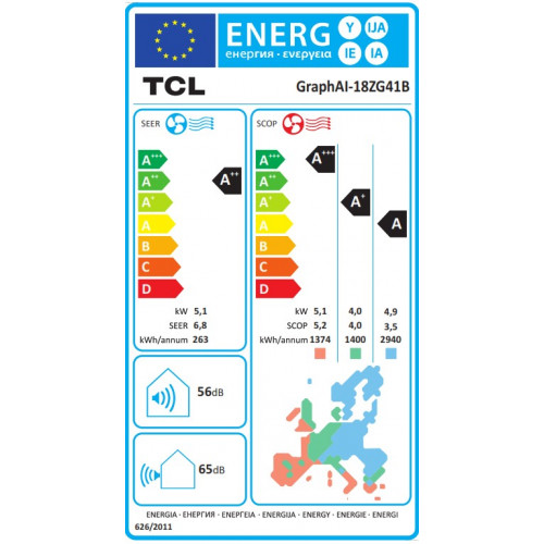 Κλιματιστικό Inverter TCL GRAPHAI-18ZG41B 18.000btu/h Κλιματιστικό Inverter TCL GRAPHAI-18ZG41B 18.000btu/h