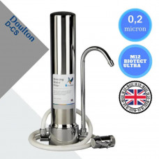 Φίλτρο Nερού 'Ανω Πάγκου Doulton HCS ΙΝΟΧ  D-CS M12 με Φίλτρο Ενεργού Άνθρακα Biotect Ultra M12 0.2μm