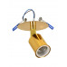GloboStar® SARA 00851 Χωνευτό Φωτιστικό Οροφής Σποτ Μονόφωτο 1 x E27 IP20 Χρυσό Μέταλλο - Μ8,5 x Π8,5 x Υ11cm