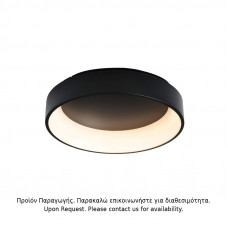 ΟΡΟΦΗΣ Φ/Σ LED 48W DIMMER CCT 5350LM ΜΑΥΡΟ ΜΕΤΑΛΛΙΚΟ D60XH14CM APOLLO