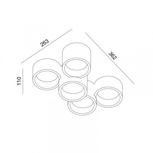 ΓΥΨΙΝΟ 5 ΣΤΡΟΓΓΥΛA Φ/Σ ΟΡΟΦΗΣ ΦΥΣΙΚΟ 370*240*150 GENI 5*GX53 ΓΥΨΙΝΟ 5 ΣΤΡΟΓΓΥΛA Φ/Σ ΟΡΟΦΗΣ ΦΥΣΙΚΟ 370*240*150 GENI 5*GX53