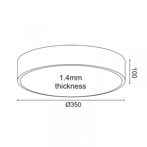 ΟΡΟΦΗΣ Φ/Σ LED 32W 3180LM CCT ΛΕΥΚΟ ΜΕΤ/ΚΟ D35XH10CM OPTIMUS ΟΡΟΦΗΣ Φ/Σ LED 32W 3180LM CCT ΛΕΥΚΟ ΜΕΤ/ΚΟ D35XH10CM OPTIMUS
