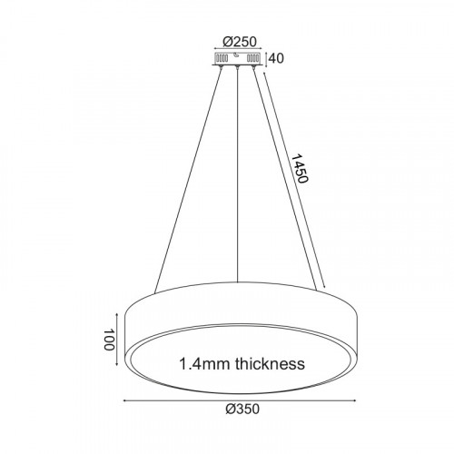 ΚΡΕΜΑΣΤΟ Φ/Σ LED 32W 3180LM CCT ΜΑΥΡΟ ΜΕΤ/ΚΟ D35XH140CM OPTIMUS ΚΡΕΜΑΣΤΟ Φ/Σ LED 32W 3180LM CCT ΜΑΥΡΟ ΜΕΤ/ΚΟ D35XH140CM OPTIMUS