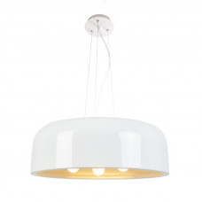 ΚΡΕΜΑΣΤΟ Φ/Σ 3XE27 ΜΕΤΑΛΛΙΚΟ ΛΕΥΚΟ Φ48cm SALON