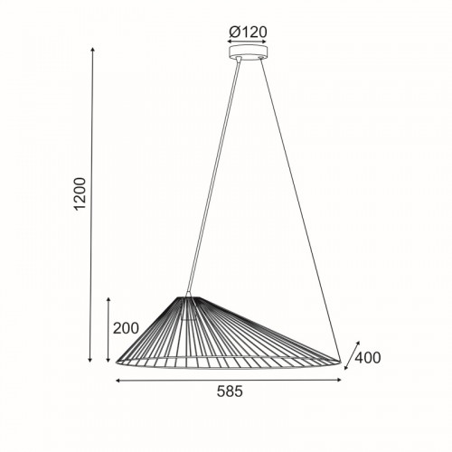 ^ΚΡΕΜΑΣΤΟ Φ/Σ 1xE27 CAPPELLO ΜΑΥΡΟ ΜΕΤ/ΚΟ 60Χ40X120CM ^ΚΡΕΜΑΣΤΟ Φ/Σ 1xE27 CAPPELLO ΜΑΥΡΟ ΜΕΤ/ΚΟ 60Χ40X120CM