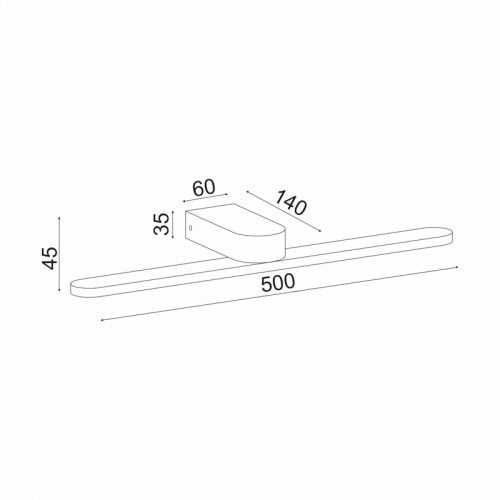 ^ΕΠΙΤΟΙΧΟ Φ/Σ LED 16W 4000K 1040LM ΛΕΥΚΟ ΜΕΤ/ΚΟ IP44 50Χ12Χ4CM PHOEBE ^ΕΠΙΤΟΙΧΟ Φ/Σ LED 16W 4000K 1040LM ΛΕΥΚΟ ΜΕΤ/ΚΟ IP44 50Χ12Χ4CM PHOEBE