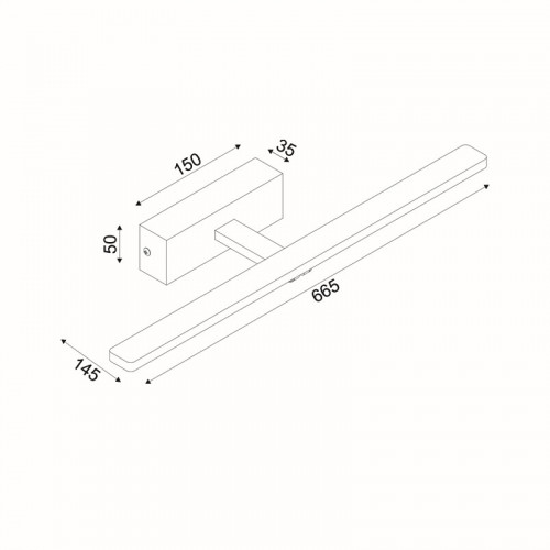 ^ΕΠΙΤΟΙΧΟ Φ/Σ LED 12W 3000K 780LM PALMA ΛΕΥΚΟ ΜΕΤ/ΚΟ IP44 66,5X14,5X5CM ^ΕΠΙΤΟΙΧΟ Φ/Σ LED 12W 3000K 780LM PALMA ΛΕΥΚΟ ΜΕΤ/ΚΟ IP44 66,5X14,5X5CM