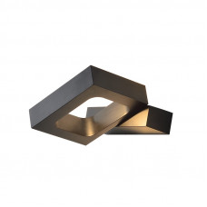 ΕΠΙΤΟΙΧΟ Φ/Σ LED 6W 3000K ΑΛΟΥΜΙΝΙΟ ΜΑΥΡΟ 14,5X13X3CM CYCLOP