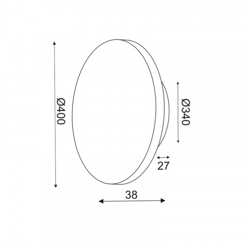 ΕΠΙΤ Φ/Σ LED 24W 3000Κ ΑΠΟΧΡ.ΤΣΙΜΕΝΤΟΥ MDF ΚΥΚΛΟΣ Φ40ΧΗ3,6CM ECLIPSE ΕΠΙΤ Φ/Σ LED 24W 3000Κ ΑΠΟΧΡ.ΤΣΙΜΕΝΤΟΥ MDF ΚΥΚΛΟΣ Φ40ΧΗ3,6CM ECLIPSE