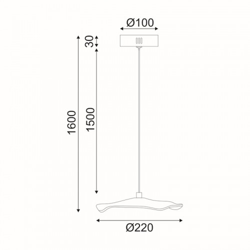 ^ΚΡΕΜΑΣΤΟ Φ/Σ LED 5W 3000K 400LM NINFEA ΟΡΕΙΧΑΛΚΟ ΜΕΤ/ΚΟ IP20 D22XH160CM ^ΚΡΕΜΑΣΤΟ Φ/Σ LED 5W 3000K 400LM NINFEA ΟΡΕΙΧΑΛΚΟ ΜΕΤ/ΚΟ IP20 D22XH160CM