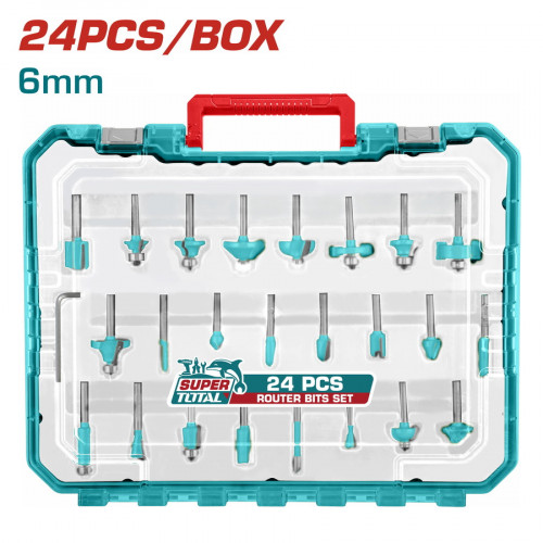 TOTAL ΕΠΑΓΓ. ΣΕΤ ΜΑΧΑΙΡΙΑ ΡΟΥΤΕΡ 6mm 24ΤΕΜ (TACSR12406) TOTAL ΕΠΑΓΓ. ΣΕΤ ΜΑΧΑΙΡΙΑ ΡΟΥΤΕΡ 6mm 24ΤΕΜ (TACSR12406)