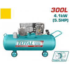 TOTAL TC1553002 Τροχήλατος Αεροσυμπιεστής με Ιμάντα 300Lt 8bar (Σε 6 Άτοκες Δόσεις)