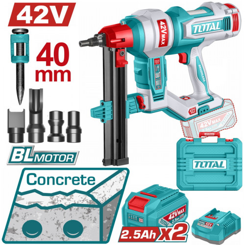 TOTAL ΕΠΑΓΓ. ΚΑΡΦΩΤΙΚΟ ΣΚΥΡΟΔΕΜΑΤΟΣ ΜΠΑΤ. Li-ion 42V / 2.5Ah / 2 ΜΠΑΤ BL Motor (TCNLI420602E) TOTAL ΕΠΑΓΓ. ΚΑΡΦΩΤΙΚΟ ΣΚΥΡΟΔΕΜΑΤΟΣ ΜΠΑΤ. Li-ion 42V / 2.5Ah / 2 ΜΠΑΤ BL Motor (TCNLI420602E)