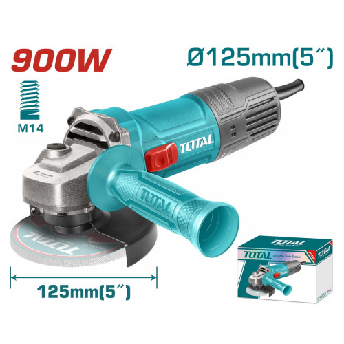 TOTAL ΕΠΑΓΓ. ΓΩΝΙΑΚΟΣ ΤΡΟΧΟΣ 900W / 125mm (TG10912556E) TOTAL ΕΠΑΓΓ. ΓΩΝΙΑΚΟΣ ΤΡΟΧΟΣ 900W / 125mm (TG10912556E)