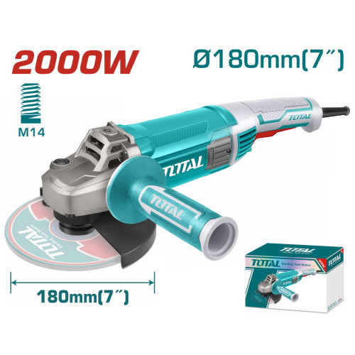 TOTAL ΕΠΑΓΓ. ΓΩΝΙΑΚΟΣ ΛΕΙΑΝΤΗΡΑΣ 2.000W - 180mm (TG12018026) TOTAL ΕΠΑΓΓ. ΓΩΝΙΑΚΟΣ ΛΕΙΑΝΤΗΡΑΣ 2.000W - 180mm (TG12018026)