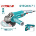 TOTAL ΕΠΑΓΓ. ΓΩΝΙΑΚΟΣ ΛΕΙΑΝΤΗΡΑΣ 2.000W - 180mm (TG12018026) TOTAL ΕΠΑΓΓ. ΓΩΝΙΑΚΟΣ ΛΕΙΑΝΤΗΡΑΣ 2.000W - 180mm (TG12018026)