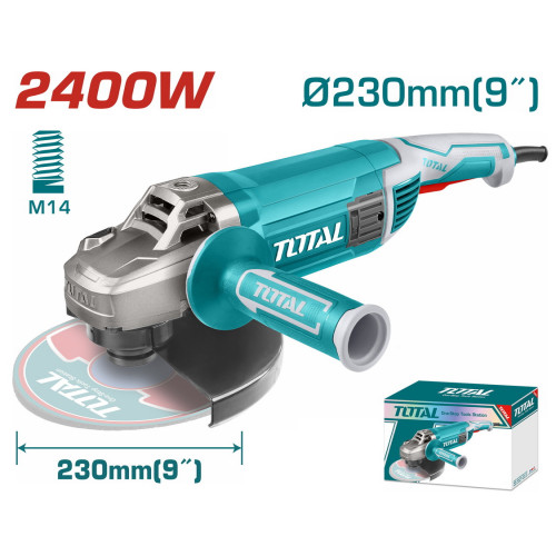 TOTAL ΕΠΑΓΓ. ΓΩΝΙΑΚΟΣ ΛΕΙΑΝΤΗΡΑΣ 2.400W - 230mm (TG1252306E) TOTAL ΕΠΑΓΓ. ΓΩΝΙΑΚΟΣ ΛΕΙΑΝΤΗΡΑΣ 2.400W - 230mm (TG1252306E)