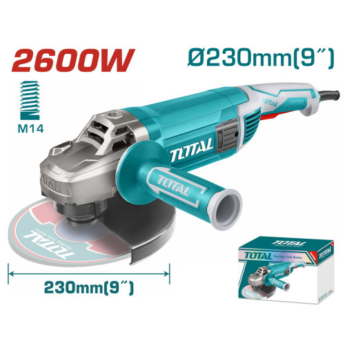 TOTAL ΕΠΑΓΓ. ΓΩΝΙΑΚΟΣ ΛΕΙΑΝΤΗΡΑΣ 2.600W - 230mm (TG1262306) TOTAL ΕΠΑΓΓ. ΓΩΝΙΑΚΟΣ ΛΕΙΑΝΤΗΡΑΣ 2.600W - 230mm (TG1262306)