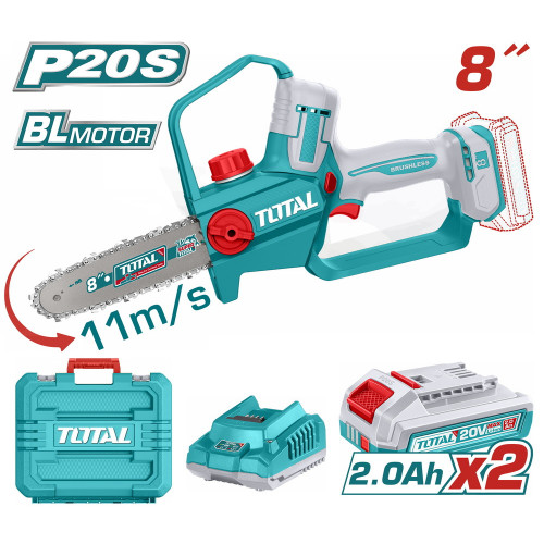 TOTAL ΕΠΑΓΓ. ΣΕΤ ΑΛΥΣΟΠΡΙΟΝΟ ΚΛΑΔ ΜΠΑΤ Li-ion 20V / 8 TOTAL ΕΠΑΓΓ. ΣΕΤ ΑΛΥΣΟΠΡΙΟΝΟ ΚΛΑΔ ΜΠΑΤ Li-ion 20V / 8