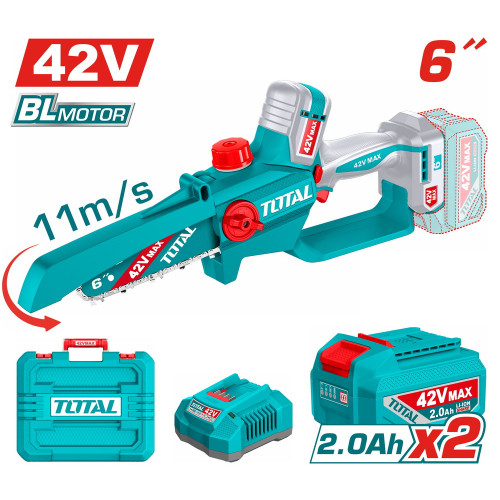 TOTAL ΕΠΑΓΓ. ΣΕΤ ΑΛΥΣΟΠΡΙΟΝΟ ΚΛΑΔ. ΜΠΑΤ. Li-ion 42V / 6 TOTAL ΕΠΑΓΓ. ΣΕΤ ΑΛΥΣΟΠΡΙΟΝΟ ΚΛΑΔ. ΜΠΑΤ. Li-ion 42V / 6