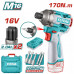TOTAL ΕΠΑΓΓ. ΠΑΛΜΙΚΟ ΚΑΤΣΑΒΙΔΙ ΜΠΑΤ. Li-ion 16V / 2Ah / 170Nm / 2 ΜΠΑΤ (TIRLI16178E) TOTAL ΕΠΑΓΓ. ΠΑΛΜΙΚΟ ΚΑΤΣΑΒΙΔΙ ΜΠΑΤ. Li-ion 16V / 2Ah / 170Nm / 2 ΜΠΑΤ (TIRLI16178E)