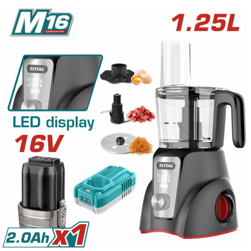 TOTAL ΜΠΛΕΝΤΕΡ - ΠΟΛΥΚΟΠΤΗΣ Multi ΜΠΑΤ. Li-ion 16V / 1.25Lit / 2Ah / 1 ΜΠΑΤ (TMG027K) TOTAL ΜΠΛΕΝΤΕΡ - ΠΟΛΥΚΟΠΤΗΣ Multi ΜΠΑΤ. Li-ion 16V / 1.25Lit / 2Ah / 1 ΜΠΑΤ (TMG027K)