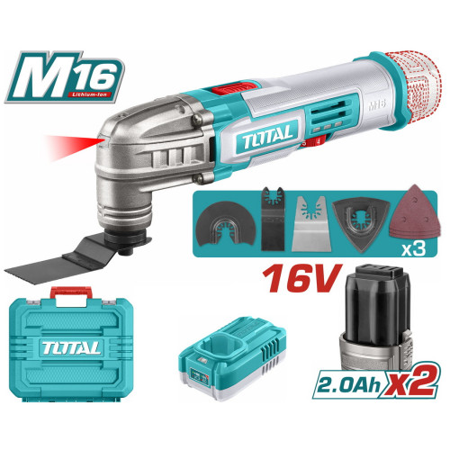 TOTAL ΕΠΑΓΓ. ΠΟΛΥΕΡΓΑΛΕΙΟ ΜΠΑΤ. Li-ion 16V / 2Ah / 2 ΜΠΑΤ (TMLI16222E) TOTAL ΕΠΑΓΓ. ΠΟΛΥΕΡΓΑΛΕΙΟ ΜΠΑΤ. Li-ion 16V / 2Ah / 2 ΜΠΑΤ (TMLI16222E)