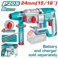 TOTAL ΕΠΑΓΓ. ΠΝΕΥΜΑΤΙΚΟ ΠΙΣΤΟΛΕΤΟ ΜΠΑΤ. Li-ion 20V / 24mm ΧΩΡΙΣ ΜΠΑΤΑΡΙΑ & ΦΟΡΤΙΣΤΗ (TRHLI20248)