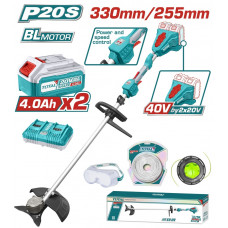 TOTAL ΕΠΑΓΓ. ΘΑΜΝΟΚΟΠΤΙΚΟ ΜΠΑΤ. Li-ion 2X20V / 4Ah / 2 ΜΠΑΤΑΡΙΕΣ (TSTLI200285)