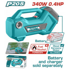 TOTAL ΕΠΑΓΓ. ΑΝΤΛΙΑ ΜΕΤΑΦΟΡΑΣ ΥΓΡΩΝ ΜΠΑΤ. Li-ion 20V ΧΩΡΙΣ ΜΠΑΤΑΡΙΑ & ΦΟΡΤΙΣΤΗ (TTPLI2001)