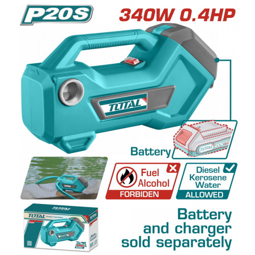 TOTAL ΕΠΑΓΓ. ΑΝΤΛΙΑ ΜΕΤΑΦΟΡΑΣ ΥΓΡΩΝ ΜΠΑΤ. Li-ion 20V ΧΩΡΙΣ ΜΠΑΤΑΡΙΑ & ΦΟΡΤΙΣΤΗ (TTPLI2001) TOTAL ΕΠΑΓΓ. ΑΝΤΛΙΑ ΜΕΤΑΦΟΡΑΣ ΥΓΡΩΝ ΜΠΑΤ. Li-ion 20V ΧΩΡΙΣ ΜΠΑΤΑΡΙΑ & ΦΟΡΤΙΣΤΗ (TTPLI2001)