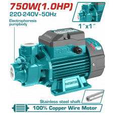 Total TWP17506 Αντλία Επιφάνειας Περιφερειακή 1HP 750Watt 3.600lit/h