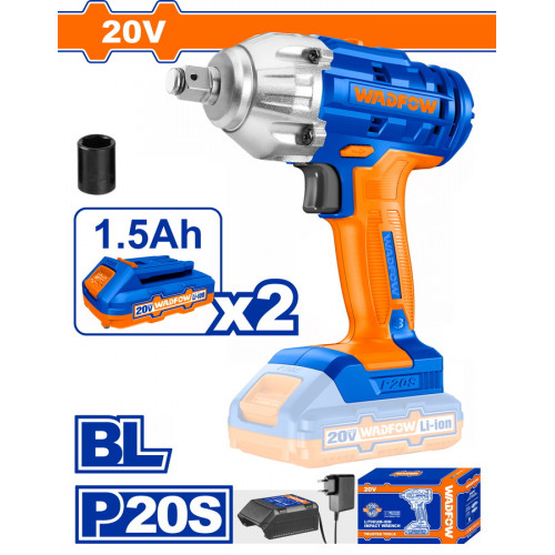 WADFOW ΜΠΟΥΛΟΝΟΚΛΕΙΔΟ ΜΠΑΤ. Li-ion 20V / 1.5Ah / 300Nm / 2 ΜΠΑΤ (WCD1512) WADFOW ΜΠΟΥΛΟΝΟΚΛΕΙΔΟ ΜΠΑΤ. Li-ion 20V / 1.5Ah / 300Nm / 2 ΜΠΑΤ (WCD1512)