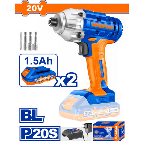 WADFOW ΠΑΛΜΙΚΟ ΚΑΤΣΑΒΙΔΙ ΜΠΑΤ. Li-ion 20V / 1.5Ah / 170Nm / 2 ΜΠΑΤ (WCD2512) WADFOW ΠΑΛΜΙΚΟ ΚΑΤΣΑΒΙΔΙ ΜΠΑΤ. Li-ion 20V / 1.5Ah / 170Nm / 2 ΜΠΑΤ (WCD2512)