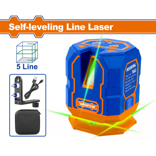 WADFOW ΑΛΦΑΔΙ LASER ΑΥΤΟ-ΟΡΙΖΟΝΤΙΟΥΜΕΝΟ 0-30m 5 LINE ΜΕ ΠΡΑΣΙΝΕΣ ΑΚΤΙΝΕΣ (WLE1M05) WADFOW ΑΛΦΑΔΙ LASER ΑΥΤΟ-ΟΡΙΖΟΝΤΙΟΥΜΕΝΟ 0-30m 5 LINE ΜΕ ΠΡΑΣΙΝΕΣ ΑΚΤΙΝΕΣ (WLE1M05)