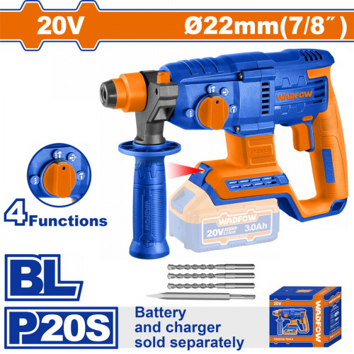 WADFOW ΠΝΕΥΜΑΤΙΚΟ ΠΙΣΤΟΛΕΤΟ ΜΠΑΤ. Li-ion 20V / 22mm ΧΩΡΙΣ ΜΠΑΤΑΡΙΑ & ΦΟΡΤΙΣΤΗ (WLM15220) WADFOW ΠΝΕΥΜΑΤΙΚΟ ΠΙΣΤΟΛΕΤΟ ΜΠΑΤ. Li-ion 20V / 22mm ΧΩΡΙΣ ΜΠΑΤΑΡΙΑ & ΦΟΡΤΙΣΤΗ (WLM15220)