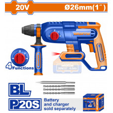 WADFOW ΠΝΕΥΜΑΤΙΚΟ ΠΙΣΤΟΛΕΤΟ ΜΠΑΤ. Li-ion 20V / 26mm ΧΩΡΙΣ ΜΠΑΤΑΡΙΑ & ΦΟΡΤΙΣΤΗ (WLM1526)