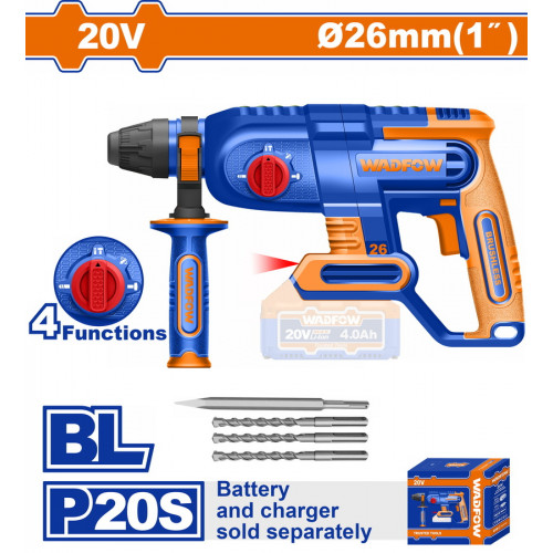 WADFOW ΠΝΕΥΜΑΤΙΚΟ ΠΙΣΤΟΛΕΤΟ ΜΠΑΤ. Li-ion 20V / 26mm ΧΩΡΙΣ ΜΠΑΤΑΡΙΑ & ΦΟΡΤΙΣΤΗ (WLM1526) WADFOW ΠΝΕΥΜΑΤΙΚΟ ΠΙΣΤΟΛΕΤΟ ΜΠΑΤ. Li-ion 20V / 26mm ΧΩΡΙΣ ΜΠΑΤΑΡΙΑ & ΦΟΡΤΙΣΤΗ (WLM1526)
