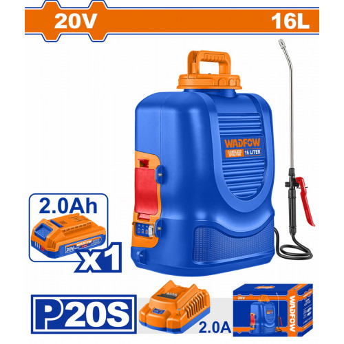 WADFOW ΨΕΚΑΣΤΗΡΑΣ ΠΛΑΤΗΣ ΜΠΑΤ. Li-ion 20V / 2Ah / 1 ΜΠΑΤ (WLSY20162) WADFOW ΨΕΚΑΣΤΗΡΑΣ ΠΛΑΤΗΣ ΜΠΑΤ. Li-ion 20V / 2Ah / 1 ΜΠΑΤ (WLSY20162)
