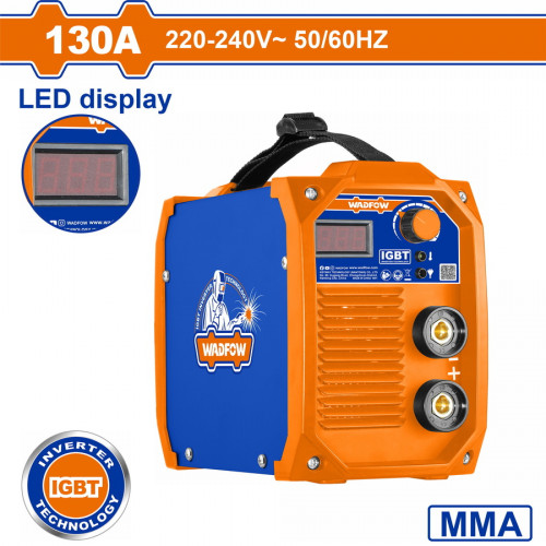 WADFOW ΗΛΕΚΤΡΟΚΟΛΛΗΣΗ INVERTER 230V / 130A-30% (WWD11301) WADFOW ΗΛΕΚΤΡΟΚΟΛΛΗΣΗ INVERTER 230V / 130A-30% (WWD11301)