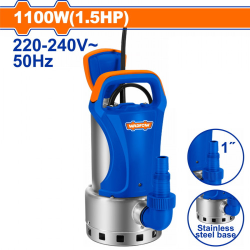 WADFOW ΥΠΟΒΡΥΧΙΑ ΑΝΤΛΙΑ ΑΚΑΘΑΡΤΩΝ ΥΔΑΤΩΝ INOX 1.100W (WWPFW041) WADFOW ΥΠΟΒΡΥΧΙΑ ΑΝΤΛΙΑ ΑΚΑΘΑΡΤΩΝ ΥΔΑΤΩΝ INOX 1.100W (WWPFW041)