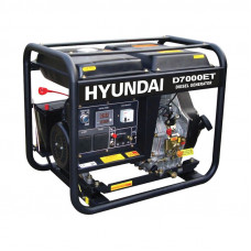 Hyundai D7000EΤ Γεννήτρια Πετρελαίου Τριφασική10Hp 7kVA με Μίζα και Μπαταρία 