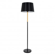 GLOBOSTAR® CEDAR 00827 Μοντέρνο Επιδαπέδιο Φωτιστικό με Ντουί 1 x E27 AC 220-240V IP20 - Μαύρο & Μπεζ - Μ40 x Π40 x Υ148cm
