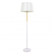 GLOBOSTAR® CEDAR 00828 Μοντέρνο Επιδαπέδιο Φωτιστικό με Ντουί 1 x E27 AC 220-240V IP20 - Λευκό & Μπεζ - Μ40 x Π40 x Υ148cm