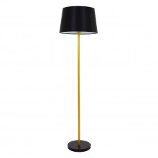GLOBOSTAR® CEDAR 00829 Μοντέρνο Επιδαπέδιο Φωτιστικό με Ντουί 1 x E27 AC 220-240V IP20 - Μαύρο & Χρυσό - Μ40 x Π40 x Υ148cm