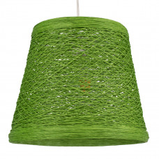 GLOBOSTAR® PLAYROOM 00864 Vintage Κρεμαστό Φωτιστικό Οροφής με Ντουί 1 x E27 AC 220-240V IP20 - Πράσινο - Μ32 x Π32 x Υ27cm
