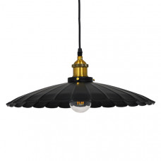 GLOBOSTAR® MARGI 00982 Vintage Κρεμαστό Φωτιστικό Οροφής με Ντουί 1 x E27 AC 220-240V IP20 - Μαύρο & Χρυσό - Μ40 x Π40 x Y15cm