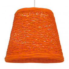 GLOBOSTAR® PLAYROOM 00997 Vintage Κρεμαστό Φωτιστικό Οροφής με Ντουί 1 x E27 AC 220-240V IP20 - Πορτοκαλί - Μ32 x Π32 x Υ27cm